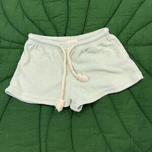 Raised by Water Toddler 1 12M Terry Shorts Mint Aqua Green Hawaii